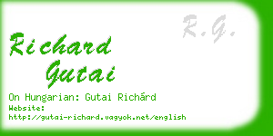 richard gutai business card